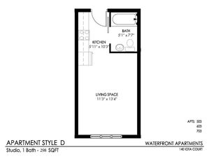 Studio- D floor plan
