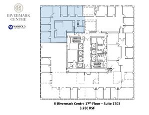 Detailed floor plan of Suite 1703