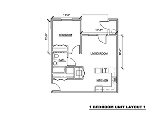 1 Bed 667 sq ft - new in 2024