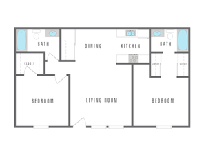2 Bedroom 2 Bath
