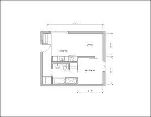 One Bedroom Floor Plan