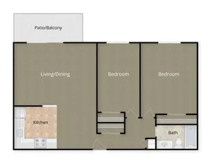 2 Bed X 1 Bath - 9