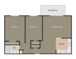 2 Bed X 1 Bath - 11