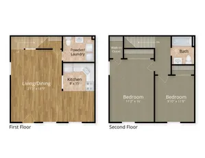2 Bedroom Townhome