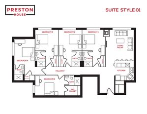 5 Bed, 5 Bath Floorplan