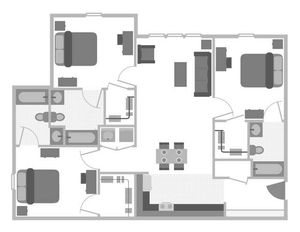 3 BEDROOM, 3 BATH