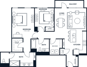 B14PH | 2x2 PH | 1177 sq ft