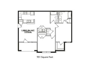2 Bed 2 Bath