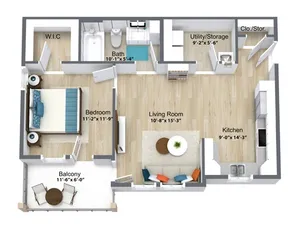 one bedroom