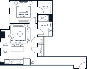 A11 | 1x1 | 710 sq ft