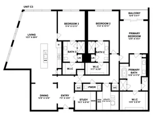 C3 | 3 Bed 3.5 Bath | from 2616 square feet