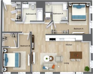 2 Bedroom 2 Bathroom B13