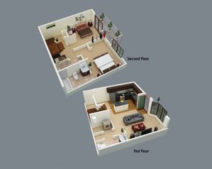 Fenwyck Manor - Two-Floor Layout