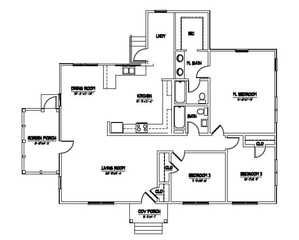 3 Bedroom Floor Plan | Base Housing Camp Lejeune | Atlantic Marine Corps Communities at Camp Lejeune