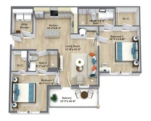 two bedroom