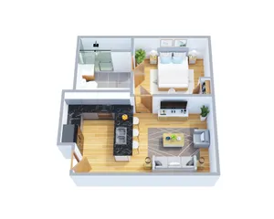 One Bedroom Floor Plan