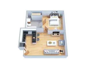 One Bedroom Floor Plan