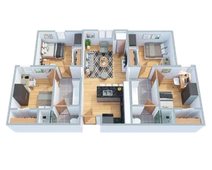 Four Bedroom Floor Plan