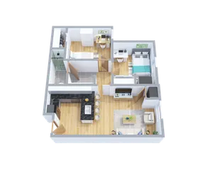 Two Bedroom Floor Plan