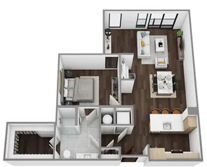G: 1 Bed / 1 Bath