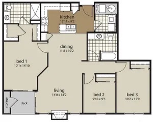 3 Bdrm Floor Plan | Woodland Reserve | Ankeny, Iowa