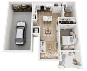 Floor Plan 1C | Seasons at Elgin | Apartments in Elgin, IL