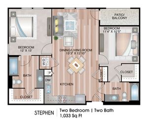 Two Bedroom Floorplan