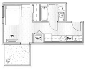 Studio 2 Balcony Premium E