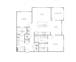 B3 (1076 SF)