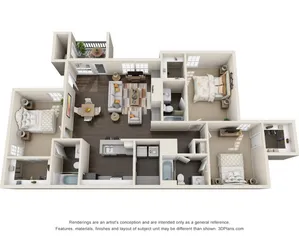 Floor Plan Image | Oakbrook Apartments