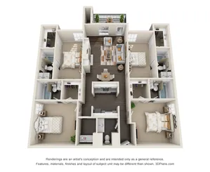 Floor Plan Image | Oakbrook Apartments