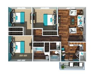 Three Bedroom Two Bathroom