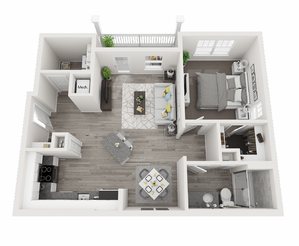 The Piedmont, 1 Bed, 1 Bath
