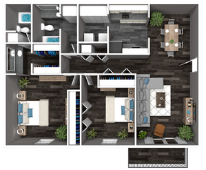 Views West Town Floorplan
