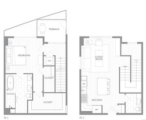 1Riva Row New Apartments | Luxury Apartments in Texas | 1Riva Row 1 bedroom townhome