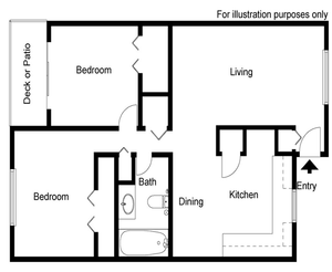 Two Bedroom, One Bath
