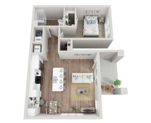 Floor Plan 1B | Seasons at Plainfield | Apartments in Plainfield, IL