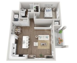 Floor Plan 1F | Seasons at Plainfield | Apartments in Plainfield, IL