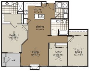 3 Bedroom Floor Plan | Providence Pointe | Johnston, Iowa