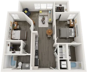 B4 | 2 bed 2 bath | from 882 square feet