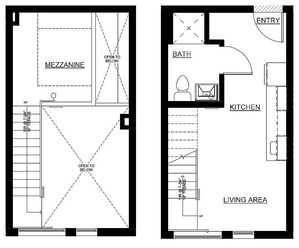 one bedroom floor plan at koz on 4th