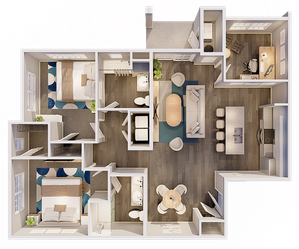 Maplewood 2 Bedroom 2 Bath With Den