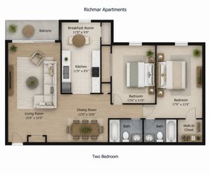2 Bedroom 2 Bath