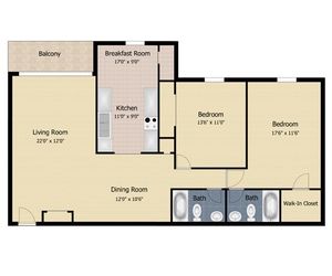 2 Bedroom 2 Bath