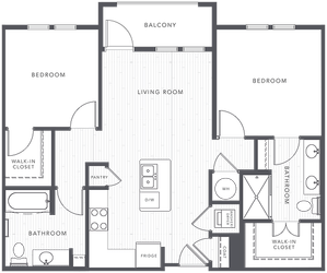 Peridot | 2 bed 2 bath | from 959 square feet
