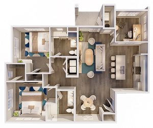 Maplewood 2 Bedroom 2 Bath With Den