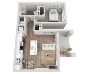 Floor Plan 1B | Seasons at North Aurora | Apartments in North Aurora, IL
