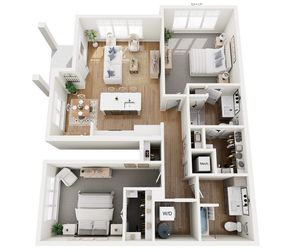 Floor Plan B4 | Echelon at Charlotte | Apartments in Charlotte, NC