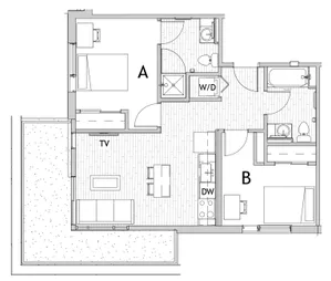 2x2 B Balcony