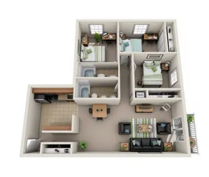 3 bed 2 bath river park edge